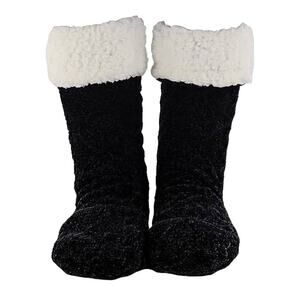 New THE COMFY  Black Slipper Socks Women’s Size 6-10